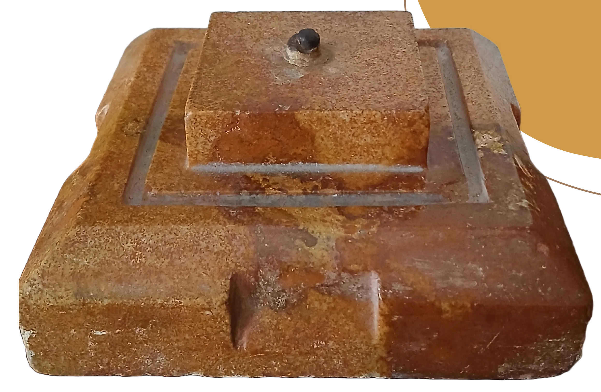Base de cruz de piedra