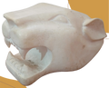 Cabeza de jaguar de piedra