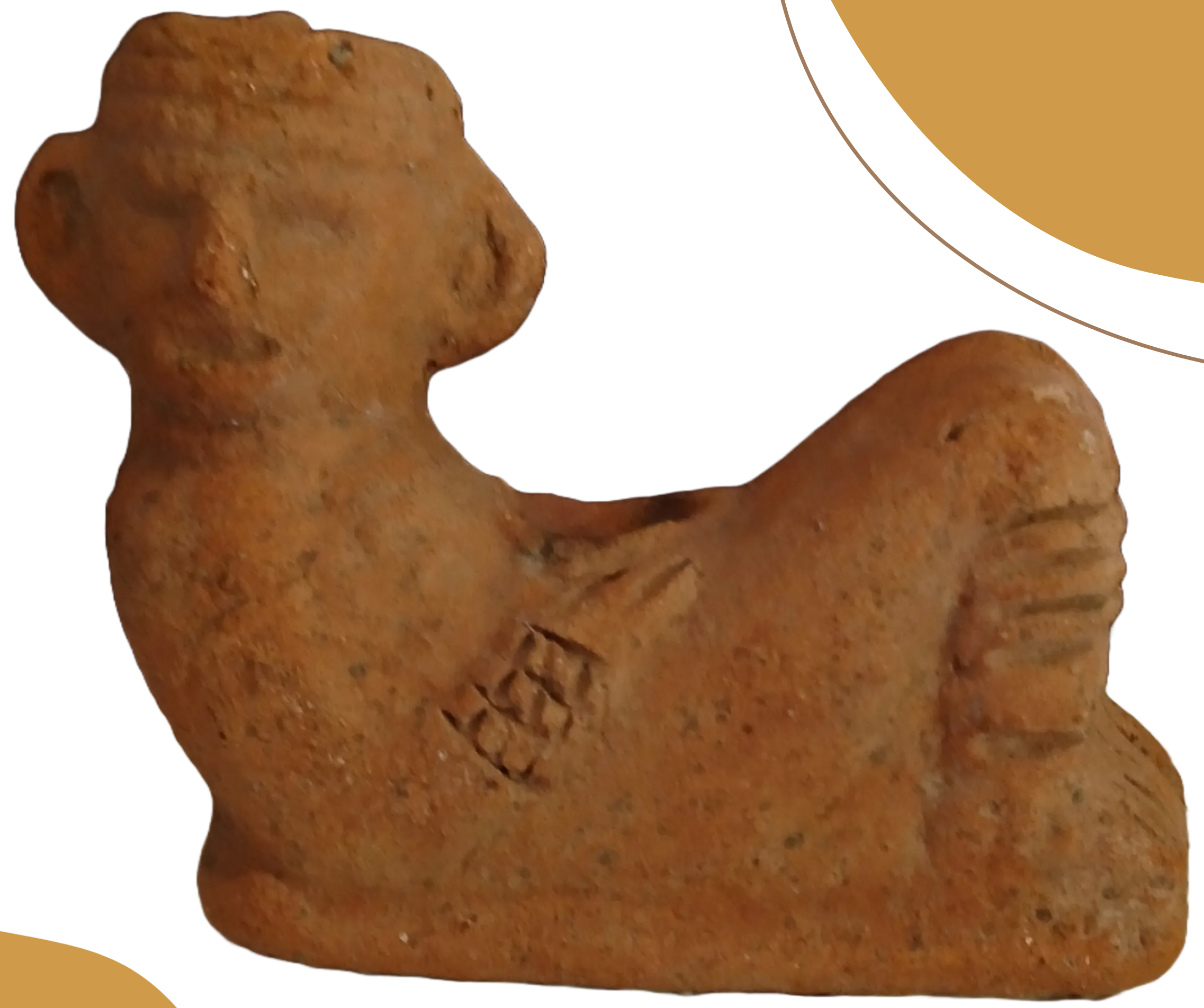 Chac mool de barro