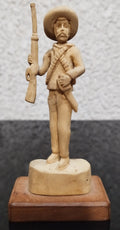 Emiliano Zapata en madera