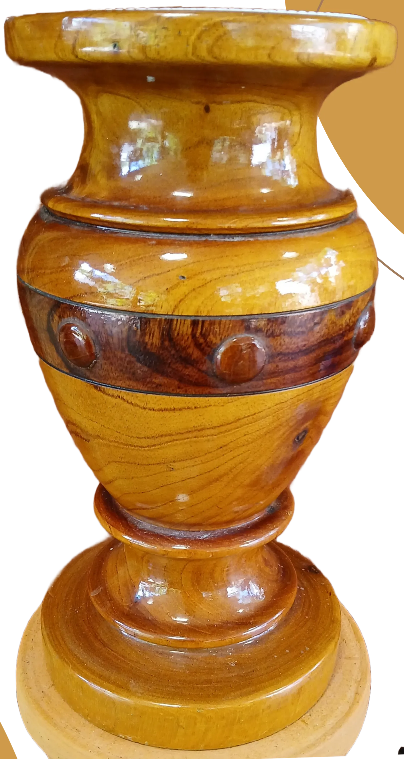 Florero de madera