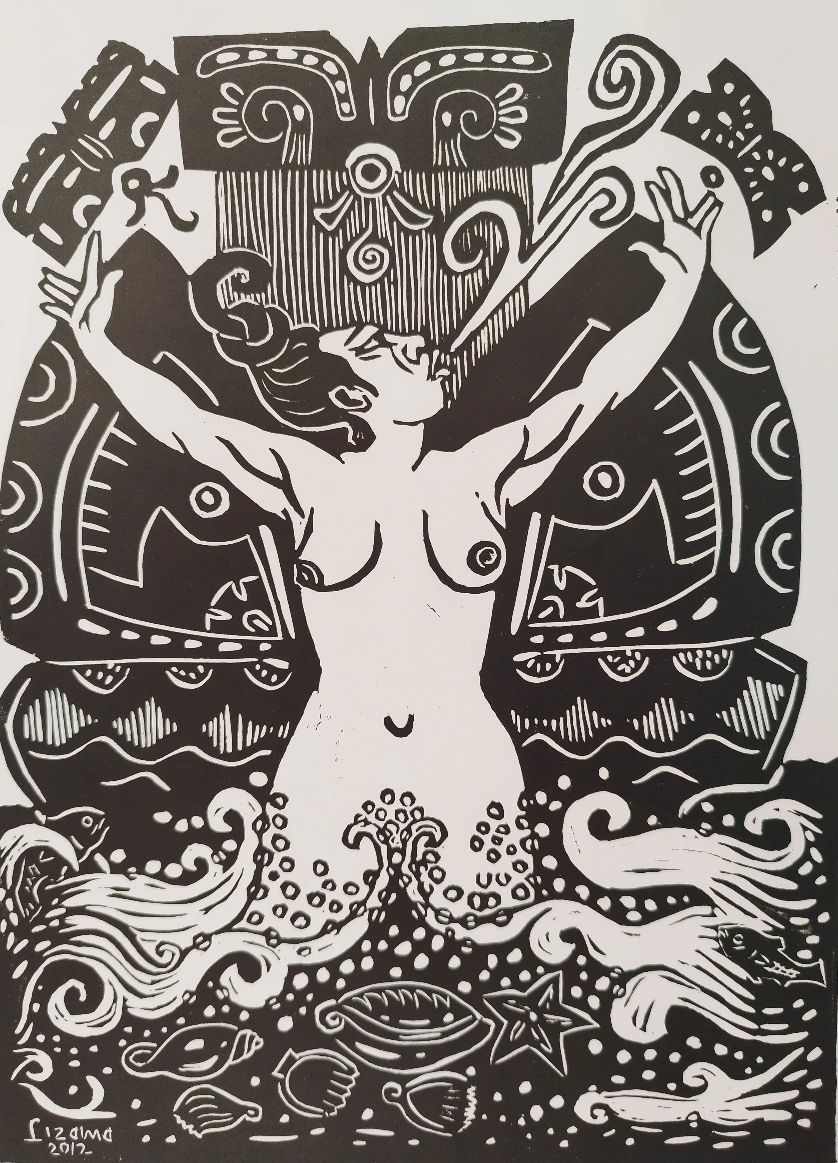 Mariposa de la espuma de mar
