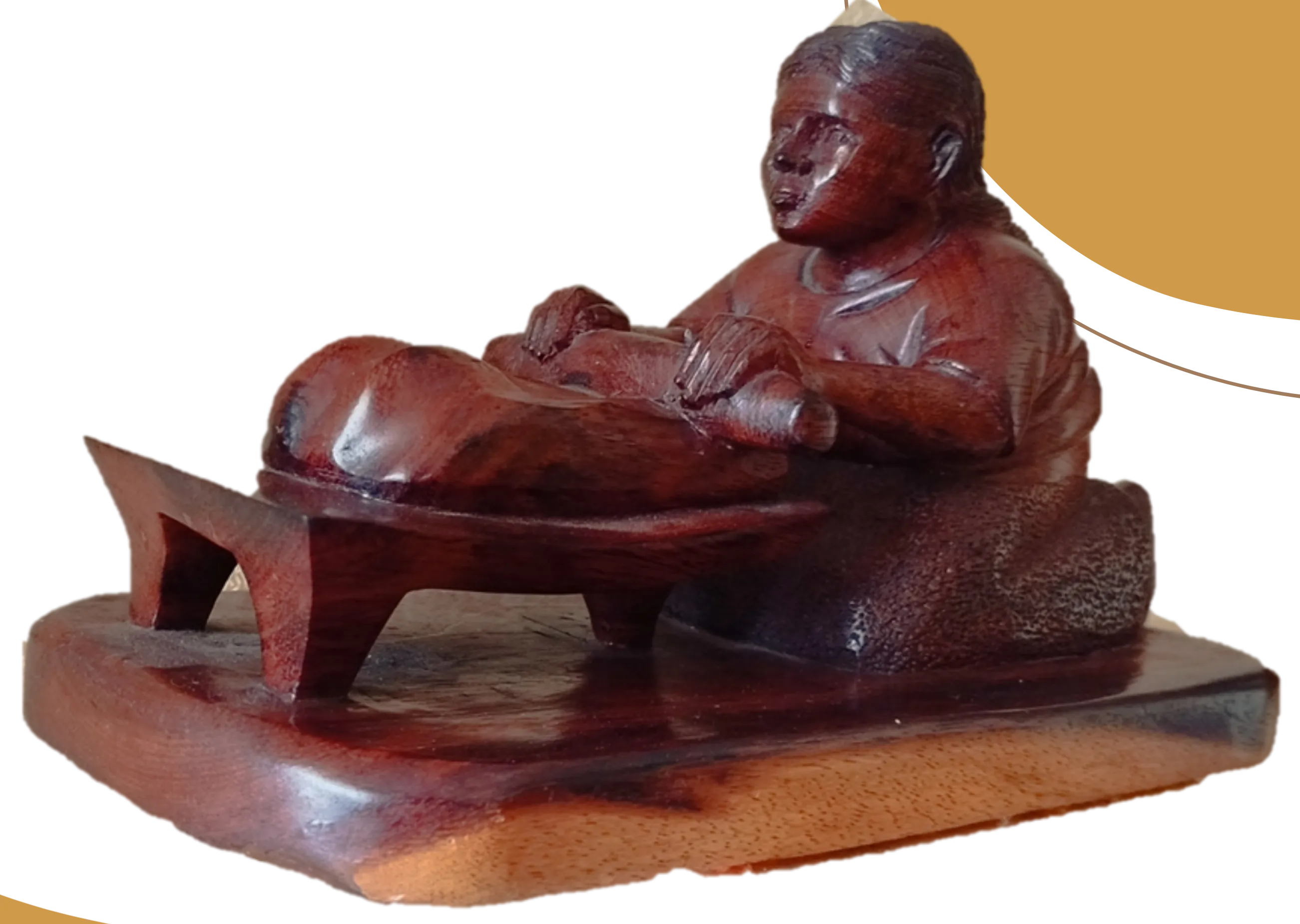 Mujer con metate